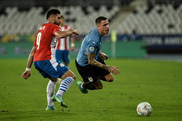 Uruguai x Paraguai RIO DE JANEIRO, RJ - 28.06.2021: URUGUAI X PARAGUAI - During Uruguail x Paraguay, a match valid for the Copa America 2021, held at the Nilton Santos Stadium, located in the city of Rio de Janeiro, RJ, this Monday (28). (Photo: Nayra Halm Fotoarena) x2085741x  NayraxHalm