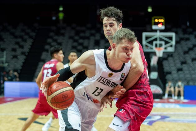 Basketball Split 29.06.2021 Olympia-Qualifikation FIBA Olympic Qualifying Tournament 2020 Gruppenphase, Gruppe A Deutschland (GER) - Mexiko (MEX) Moritz Wagner (Deutschland, No.13)