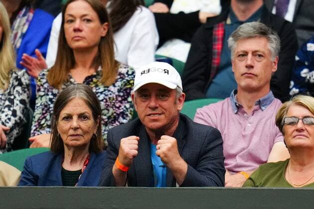 Mandatory Credit: Photo by Javier Garcia BPI Shutterstock (12173633it) John Bercow watching Roger Federer on Centre Court Wimbledon Tennis Championships, Day 2, The All England Lawn Tennis and Croquet Club, London, UK - 29 Jun 2021 Wimbledon Tennis Championships, Day 2, The All England Lawn Tennis and Croquet Club, London, UK - 29 Jun 2021  Copyright: xJavierxGarcia BPI Shutterstockx 12173633it