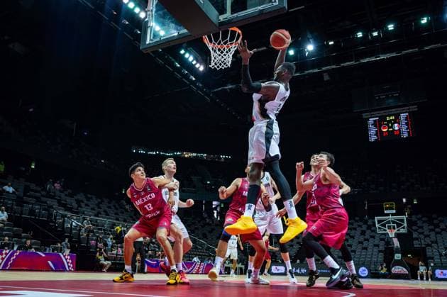 Basketball Split 29.06.2021 Olympia-Qualifikation FIBA Olympic Qualifying Tournament 2020 Gruppenphase, Gruppe A Deutschland (GER) - Mexiko (MEX) Isaac Bonga (Deutschland, No.00)