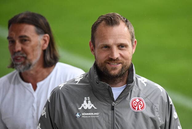 29.06.2021, xjhx, Fussball 1.Bundesliga, FSV Mainz 05 - Trainingsstart 2021 22 emspor, v.l. Sportdirektor Martin Schmidt (FSV Mainz 05), Trainer Bo Svensson (FSV Mainz 05) (DFL DFB REGULATIONS PROHIBIT ANY USE OF PHOTOGRAPHS as IMAGE SEQUENCES and or QUASI-VIDEO) Mainz