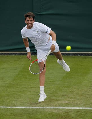 Mandatory Credit: Photo by Shutterstock (12190133h) Cameron Norrie of Great Britain in action Wimbledon Tennis Championships, Day 3, The All England Lawn Tennis and Croquet Club, London, UK - 30 Jun 2021 Wimbledon Tennis Championships, Day 3, The All England Lawn Tennis and Croquet Club, London, UK - 30 Jun 2021  Copyright: xShutterstockx 12190133h