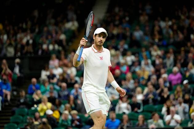 Mandatory Credit: Photo by Shutterstock (12190134gc) Andy Murray during his second round match Wimbledon Tennis Championships, Day 3, The All England Lawn Tennis and Croquet Club, London, UK - 30 Jun 2021 Wimbledon Tennis Championships, Day 3, The All England Lawn Tennis and Croquet Club, London, UK - 30 Jun 2021  Copyright: xShutterstockx 12190134gc