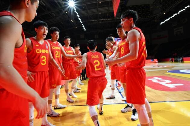June 30, 2021, Victoria, BC, Canada: The Chinese Men s Olympic Basketball team takes the court at the FIBA Olympic Qualifying Tournament at the Save-On-Foods Memorial Centre in Victoria, BC, Canada. Victoria Canada - ZUMAm115 20210630_zap_m115_003 Copyright: xMikexMastrandreax