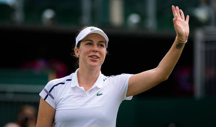 July 1, 2021: Anastasia Pavlyuchenkova of Russia in action during the second round of the 2021 Wimbledon Championships Grand Slam tennis tournament against Kristyna Pliskova of the Czech Republic - ZUMAa181 20210701_zaa_a181_096 Copyright: xRobxPrangex