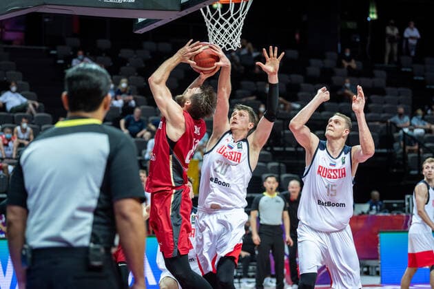 Basketball Split 01.07.2021 Olympia-Qualifikation FIBA Olympic Qualifying Tournament 2020 Gruppenphase, Gruppe A Russland (RUS) - Deutschland (GER)