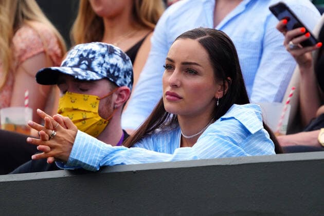 Mandatory Credit: Photo by Javier Garcia Shutterstock (12191440im) Chiara Passari, girlfriend of Nick Kyrgios watching the action Wimbledon Tennis Championships, Day 4, The All England Lawn Tennis and Croquet Club, London, UK - 01 Jul 2021 Wimbledon Tennis Championships, Day 4, The All England Lawn Tennis and Croquet Club, London, UK - 01 Jul 2021  Copyright: xJavierxGarcia Shutterstockx 12191440im