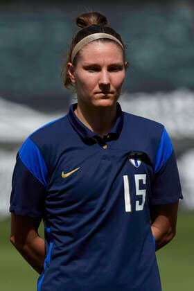 Finland v Russia - Women s International Friendly, Länderspiel, Nationalmannschaft Natalia Kuikka of Finland poses during the national anthem prior to the Women s International Friendly match between Finland and Russia at Estadio Cartagonova on June 14, 2021 in Cartagena, Spain. Cartagena Murcia Spain breton-finlandv210614_npyRp  Copyright: xJosexBretonx