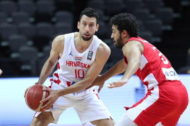 PXL_Croatia v Tunisia - Group A: 2020 FIBA Men s Olympic Qualifying Tournaments SPLIT, CROATIA - JULY 01: Roko Leni Ukic of Croatia holds the ball during the 2020 FIBA Men s Olympic Qualifying Tournament game between Croatia and Tunisia at Spaladium Arena on July 1, 2021 in Split, Croatia. IvoxCagalj PIXSELL
