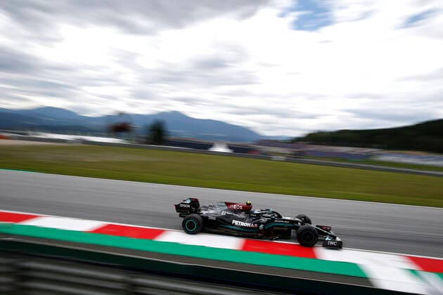 77 Valtteri Bottas (FIN, Mercedes-AMG Petronas F1 Team), F1 Grand Prix of Austria at Red Bull Ring on July 2, 2021 in Spielberg, Austria. (Photo by HOCH ZWEI) Spielberg Austria