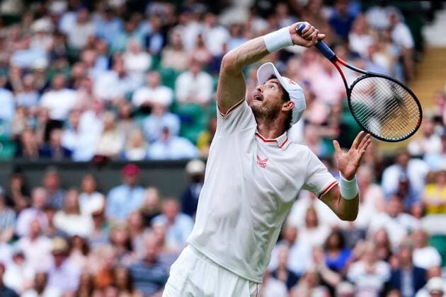Mandatory Credit: Photo by Shutterstock (12193045ij) Andy Murray during his third round match Wimbledon Tennis Championships, Day 5, The All England Lawn Tennis and Croquet Club, London, UK - 02 Jul 2021 Wimbledon Tennis Championships, Day 5, The All England Lawn Tennis and Croquet Club, London, UK - 02 Jul 2021  Copyright: xShutterstockx 12193045ij