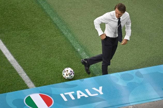Trainer Roberto MANCINI (ITA), Viertelfinale, Spiel M46, Belgien (BEL) - Italien (ITA) 1-2 am 02.07.2021,Arena Muenchen. Fussball EM 2020 vom 11.06.2021-11.07.2021.