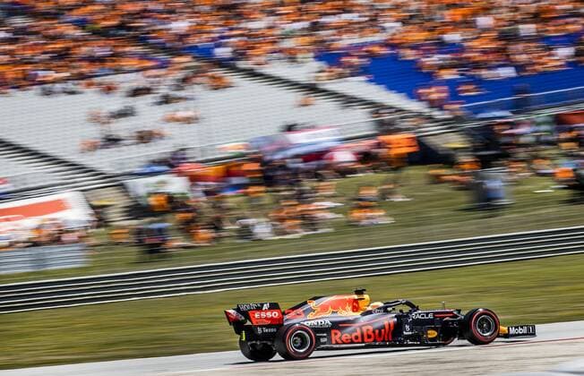 SPIELBERG - Max Verstappen of Red Bull Racing in action during the third free practice session for the Formula 1 Grand Prix of Austria. The Grand Prix takes place at the Red Bull Ring race track in the state of Styria. REMKO DE WAAL W xVIxANPxSportx xxANPxIVx