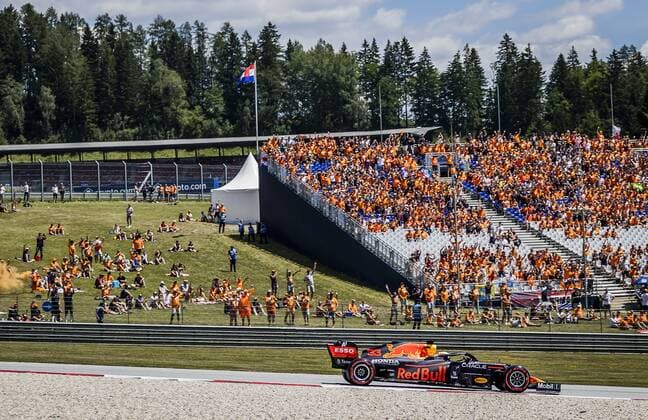 SPIELBERG - Max Verstappen of Red Bull Racing in action during the third free practice session for the Formula 1 Grand Prix of Austria. The Grand Prix takes place at the Red Bull Ring race track in the state of Styria. REMKO DE WAAL W xVIxANPxSportx xxANPxIVx