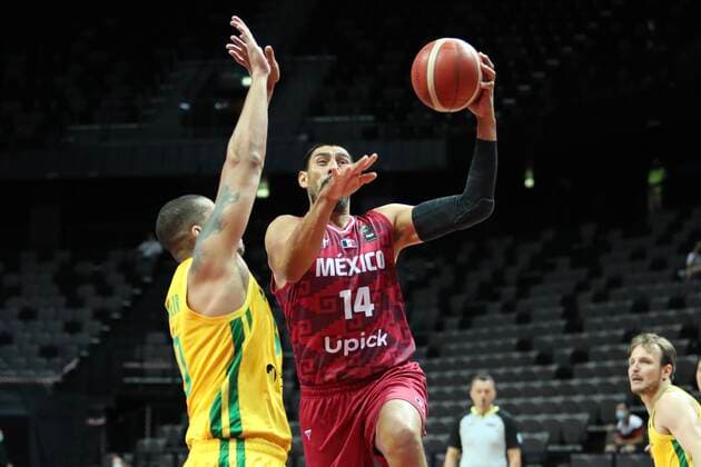 Brazil v Mexico - Semi Final: 2020 FIBA Men s Olympic Qualifying Tournament Gustavo Ayon of Mexico shoots during during the 2020 FIBA Men s Olympic Qualifying Tournament game between Brazil and Mexico at Spaladium Arena on July 3, 2021 in Split, Croatia. IvoxCagalj PIXSELL