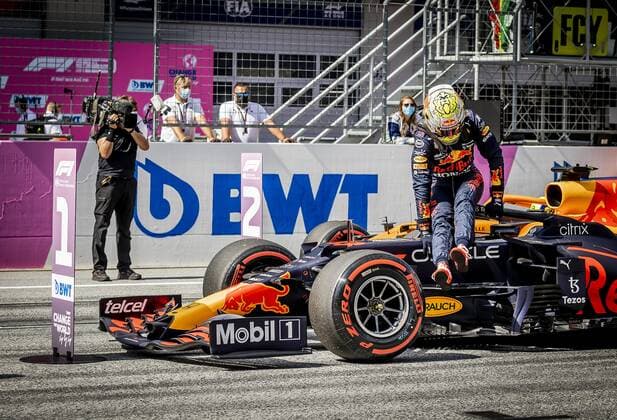 SPIELBERG - Max Verstappen (Red Bull Racing) after qualifying for the Austrian Grand Prix. The race took place at the Red Bull Ring circuit in the state of Styria. REMKO DE WAAL W xVIxANPxSportx xxANPxIVx