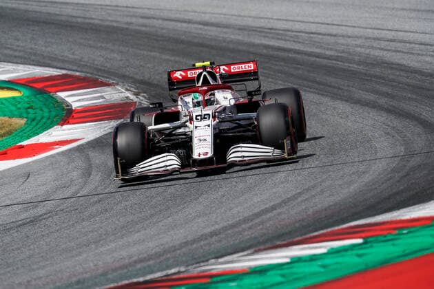 July 3, 2021, Spielberg, Austria: ANTONIO GIOVINAZZI of Italy and Alfa Romeo Racing drives during the qualifying session of the 2021 FIA Formula 1 Austrian Grand Prix at the Red Bull Ring in Spielberg, Austria. Spielberg Austria - ZUMAg147 20210703_zap_g147_039 Copyright: xJamesxGasperottix