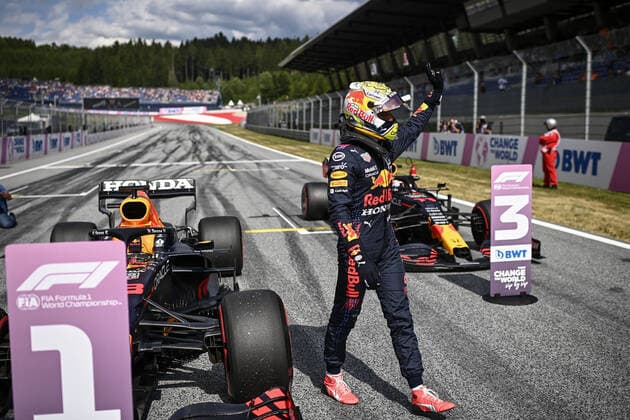 F1 Grand Prix of Austria 33 Max Verstappen (NED, Red Bull Racing), F1 Grand Prix of Austria at Red Bull Ring on July 3, 2021 in Spielberg, Austria. (Photo by Christian Bruna EPA FIA Pool via HOCH ZWEI) Spielberg Austria Poolfoto HOCH ZWEI Pool EPA-EFE ,EDITORIAL USE ONLY