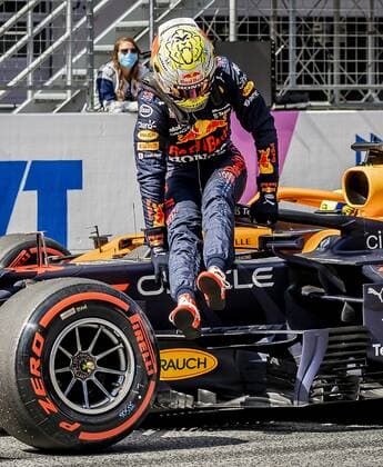 SPIELBERG - Max Verstappen (Red Bull Racing) after qualifying for the Austrian Grand Prix. The race took place at the Red Bull Ring circuit in the state of Styria. REMKO DE WAAL W xVIxANPxSportx xxANPxIVx