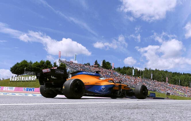 NORRIS Lando F1 Team McLaren Qualifikation Formel eins auf dem Austriaring F1 Saison 2021 GP von Oesterreich am 03.Juli 2021 in Spielberg