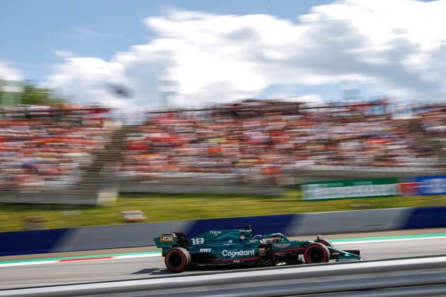 18 Lance Stroll (CAN, Aston Martin Cognizant F1 Team), F1 Grand Prix of Austria at Red Bull Ring on July 3, 2021 in Spielberg, Austria. (Photo by HOCH ZWEI) Spielberg Austria