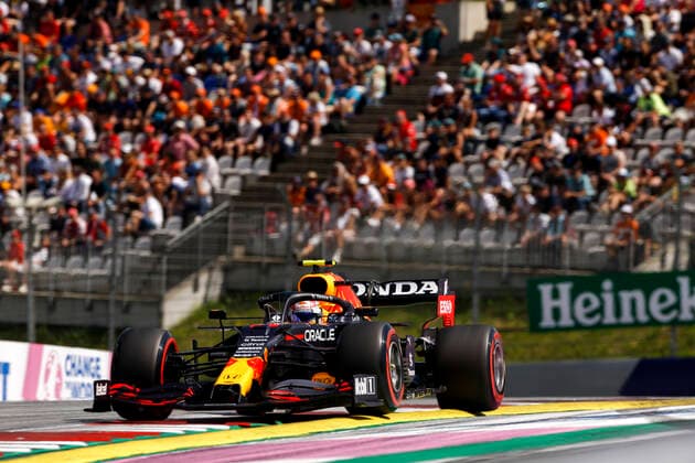 11 Sergio Perez (MEX, Red Bull Racing), F1 Grand Prix of Austria at Red Bull Ring on July 3, 2021 in Spielberg, Austria. (Photo by HOCH ZWEI) Spielberg Austria
