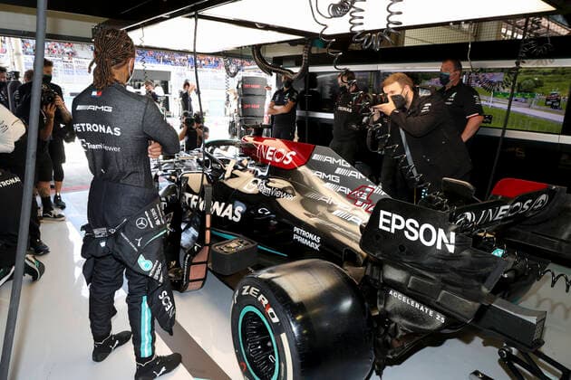 Sport Bilder des Tages 44 Lewis Hamilton (GBR, Mercedes-AMG Petronas F1 Team), F1 Grand Prix of Austria at Red Bull Ring on July 3, 2021 in Spielberg, Austria. (Photo by HOCH ZWEI) Spielberg Austria