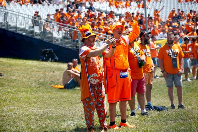Fans, F1 Grand Prix of Austria at Red Bull Ring on July 3, 2021 in Spielberg, Austria. (Photo by HOCH ZWEI) Spielberg Austria