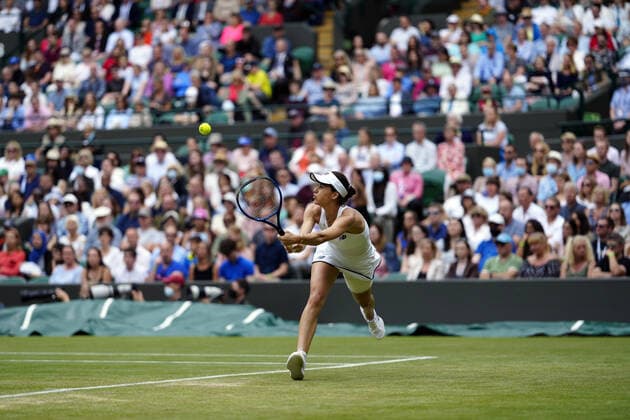 Mandatory Credit: Photo by Dave Shopland Shutterstock (12194409jv) Sorana Cirstea during her third round match Wimbledon Tennis Championships, Day 6, The All England Lawn Tennis and Croquet Club, London, UK - 03 Jul 2021 Wimbledon Tennis Championships, Day 6, The All England Lawn Tennis and Croquet Club, London, UK - 03 Jul 2021  Copyright: xDavexShopland Shutterstockx 12194409jv