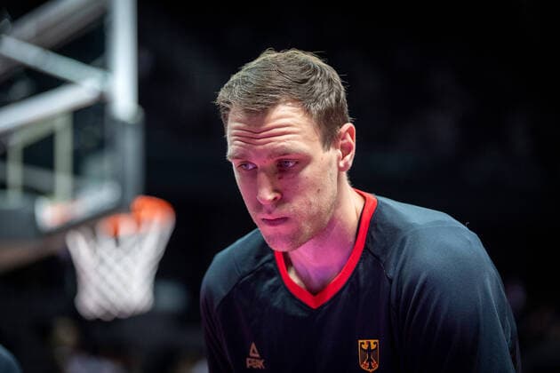 Basketball Split 03.07.2021 Olympia-Qualifikation FIBA Olympic Qualifying Tournament 2020 Halbfinale Deutschland (GER) - Kroatien (CRO) Johannes Voigtmann (Deutschland, No.07)