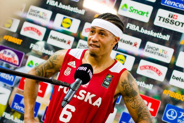 KOWNO, ZALGIRIO ARENA 03.07.2021 KWALIFIKACJE OLIMPIJSKIE TOKYO 2020 FIBA OLYMPIC QUALIFYING TOURNAMENT 2020 POLFINAL SEMIFINAL LITWA - POLSKA LITHUANIA - POLAND NZ A.J. SLAUGHTER (6) Pawel Pietranik NEWSPIX.pl --- Newspix.pl  PIETRANIK030721_131