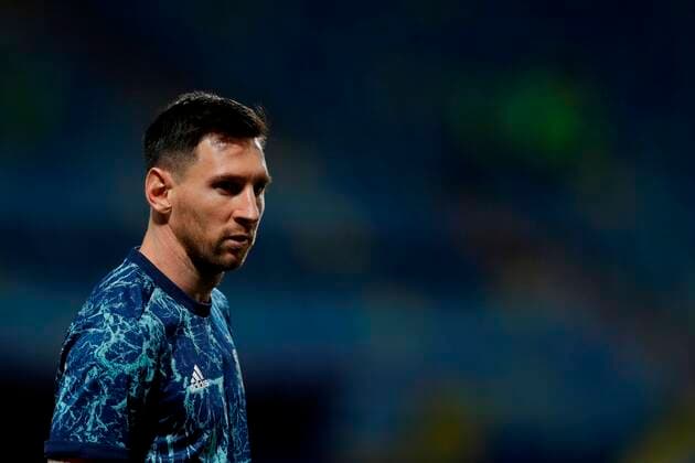 Argentina s Lionel Messi warms up prior to a match against Ecuador for the quarterfinals of the Copa America, at the Pedro Ludovico Teixeira Olympic Stadium in Goiania, Brazil, 03 July 2021. Argentina - Ecuador !ACHTUNG: NUR REDAKTIONELLE NUTZUNG!  Copyright: xFernandoxBizerraxJrx AMDEP6137 20210704-3ef5cdce3c2840cba86c17544998cb79cd2dc4d9