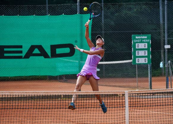 04.07.2021, xpsx, Tennis Head Cup Bruchköbel 2021 - ITF Turnier Finals, Finale Mädchen v.l. Tea Lukic (GER) Bruchköbel Hessen Deutschland (DEU)