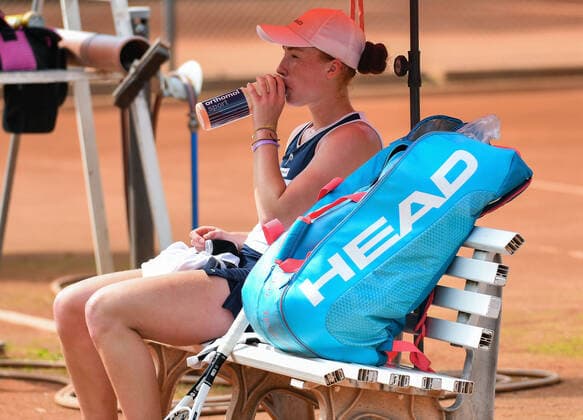 04.07.2021, xpsx, Tennis Head Cup Bruchköbel 2021 - ITF Turnier Finals, Finale Mädchen v.l. Ella Seidel (GER) Bruchköbel Hessen Deutschland (DEU)