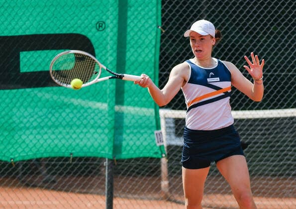 04.07.2021, xpsx, Tennis Head Cup Bruchköbel 2021 - ITF Turnier Finals, Finale Mädchen v.l. Ella Seidel (GER) Bruchköbel Hessen Deutschland (DEU)