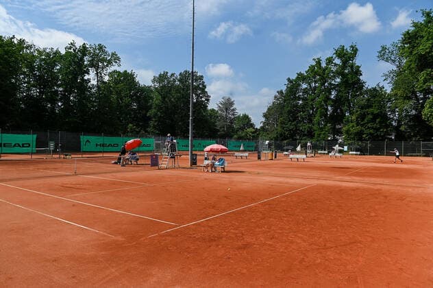 04.07.2021, xpsx, Tennis Head Cup Bruchköbel 2021 - ITF Turnier Finals, Finale Mädchen v.l. Übersicht Bruchköbel Hessen Deutschland (DEU)