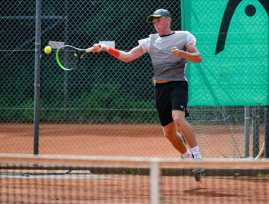 04.07.2021, xpsx, Tennis Head Cup Bruchköbel 2021 - ITF Turnier Finals, Finale Jungs v.l. Isac Stroemberg (SWE) Bruchköbel Hessen Deutschland (DEU)