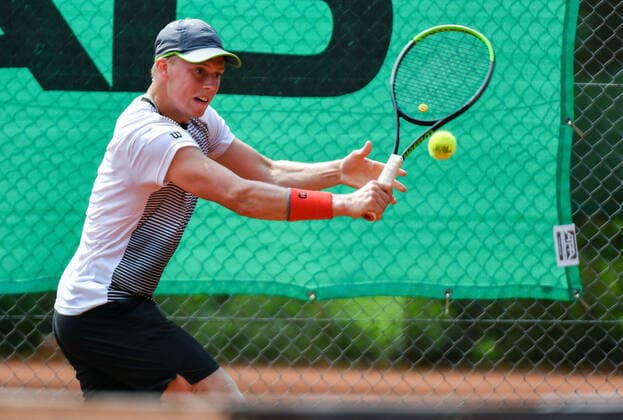 04.07.2021, xpsx, Tennis Head Cup Bruchköbel 2021 - ITF Turnier Finals, Finale Jungs v.l. Isac Stroemberg (SWE) Bruchköbel Hessen Deutschland (DEU)