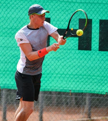 04.07.2021, xpsx, Tennis Head Cup Bruchköbel 2021 - ITF Turnier Finals, Finale Jungs v.l. Isac Stroemberg (SWE) Bruchköbel Hessen Deutschland (DEU)