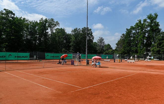 04.07.2021, xpsx, Tennis Head Cup Bruchköbel 2021 - ITF Turnier Finals, Finale Jungs v.l. übersicht Bruchköbel Hessen Deutschland (DEU)
