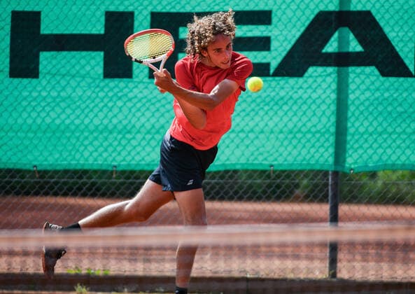 04.07.2021, xpsx, Tennis Head Cup Bruchköbel 2021 - ITF Turnier Finals, Finale Jungs v.l. Mika Brunold (SUI) Bruchköbel Hessen Deutschland (DEU)