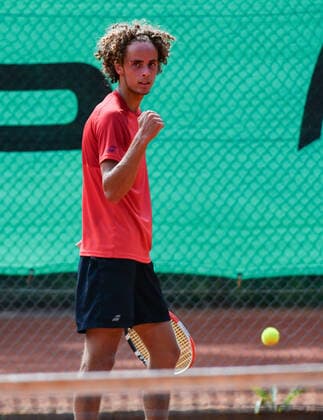 04.07.2021, xpsx, Tennis Head Cup Bruchköbel 2021 - ITF Turnier Finals, Finale Jungs v.l. Mika Brunold (SUI) Bruchköbel Hessen Deutschland (DEU)