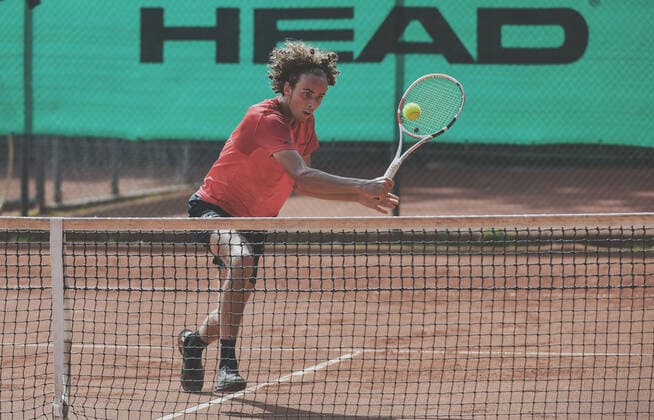 04.07.2021, xpsx, Tennis Head Cup Bruchköbel 2021 - ITF Turnier Finals, Finale Jungs v.l. Mika Brunold (SUI) Bruchköbel Hessen Deutschland (DEU)