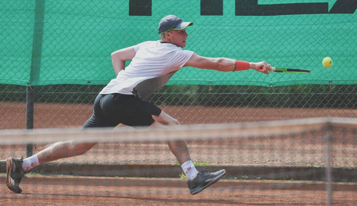 04.07.2021, xpsx, Tennis Head Cup Bruchköbel 2021 - ITF Turnier Finals, Finale Jungs v.l. Isac Stroemberg (SWE) Bruchköbel Hessen Deutschland (DEU)