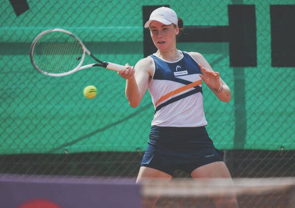 04.07.2021, xpsx, Tennis Head Cup Bruchköbel 2021 - ITF Turnier Finals, Finale Mädchen v.l. Ella Seidel (GER) Bruchköbel Hessen Deutschland (DEU)