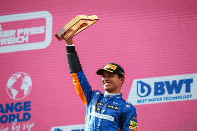 4 Lando Norris (GBR, McLaren F1 Team), F1 Grand Prix of Austria at Red Bull Ring on July 4, 2021 in Spielberg, Austria. (Photo by HOCH ZWEI) Spielberg Austria