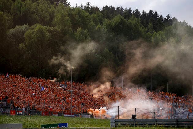 Fans, F1 Grand Prix of Austria at Red Bull Ring on July 4, 2021 in Spielberg, Austria. (Photo by HOCH ZWEI) Spielberg Austria