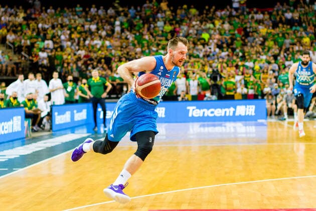 KOWNO, ZALGIRIO ARENA 04.07.2021 KWALIFIKACJE OLIMPIJSKIE TOKYO 2020 FIBA OLYMPIC QUALIFYING TOURNAMENT 2020 FINAL LITWA - SLOWENIA LITHUANIA - SLOVENIA NZ ZORAN DRAGIC (30) Pawel Pietranik NEWSPIX.pl --- Newspix.pl  PIETRANIK040721_047