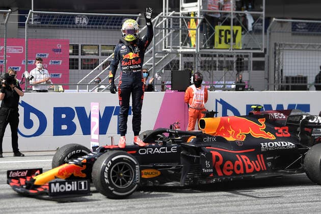 VERSTAPPEN Max F1 Team Red Bull Racing Sieger Formel eins auf dem Austriaring Rennen zwei F1 Saison 2021 GP von Oesterreich am 04.Juli 2021 in Spielberg