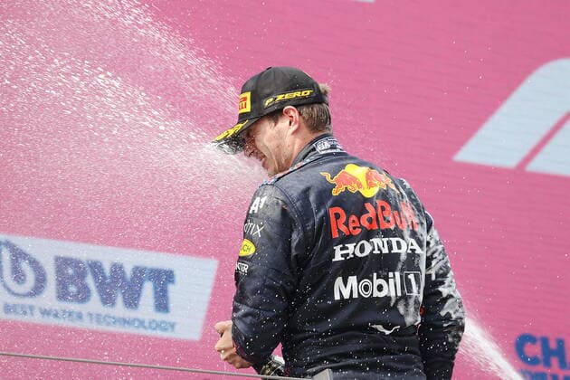 Formula 1 BWT Grosser Preis von Österreich 2021 04.07.2021, Red Bull Ring , Spielberg, Formula 1 BWT Grosser Preis von Österreich 2021 , im Bild Sieger Max Verstappen (NEL 33), Red Bull Racing Honda